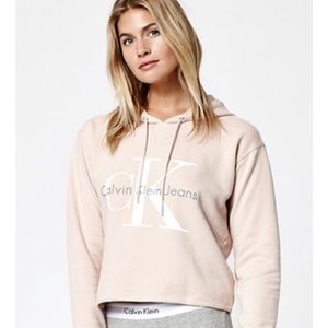 Rare Calvin Klein Nude Pink Hoodie